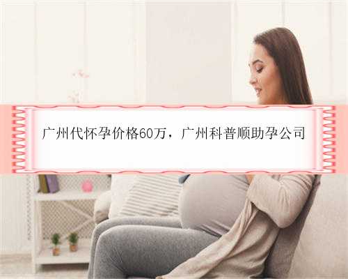 广州代怀孕价格60万，广州科普顺助孕公司